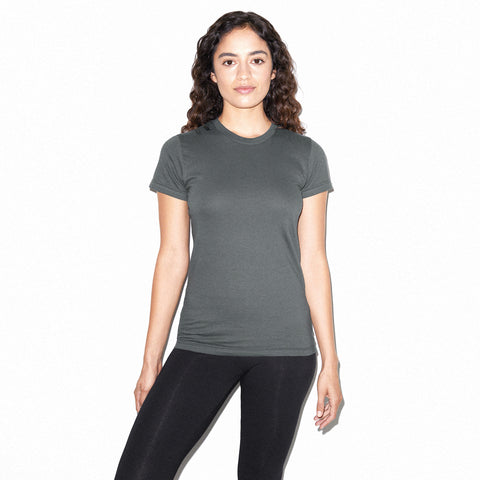 2102W American Apparel Ladies’ Fine Jersey Short Sleeve T-Shirt