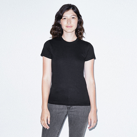 2102W American Apparel Ladies’ Fine Jersey Short Sleeve T-Shirt