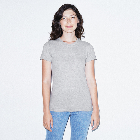 2102W American Apparel Ladies’ Fine Jersey Short Sleeve T-Shirt