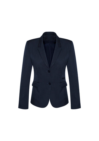 Womens Comfort Wool Stretch 2 Button Mid Length Jacket-64019-biz-corporates