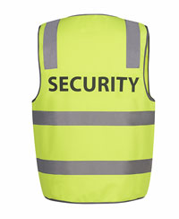 JB's HV (D+N) SAFETY VEST PRINT  SECURITY -  6DNS5