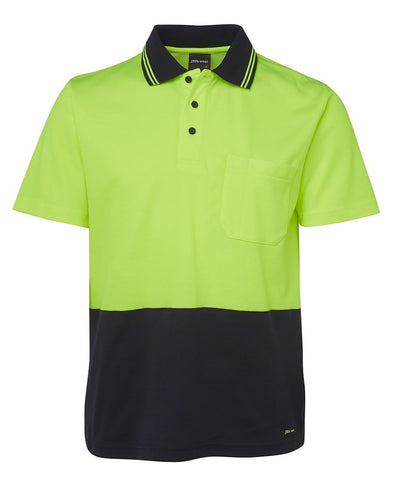 JB's HV NON CUFF S/S COTTON BACK POLO -  6NCCS