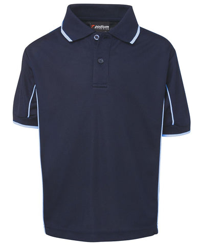 PODIUM KIDS S/S PIPING POLO -  7PIPS