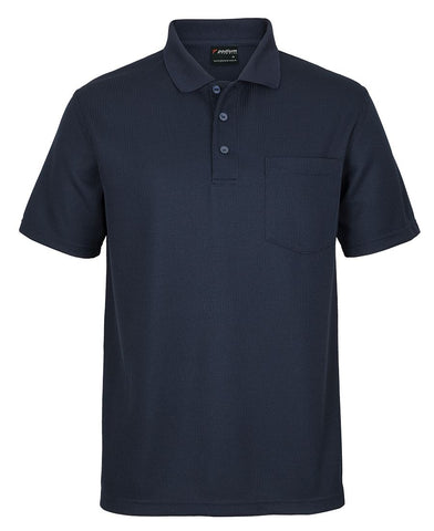 PODIUM WAFFLE POCKET POLO -  7WPP