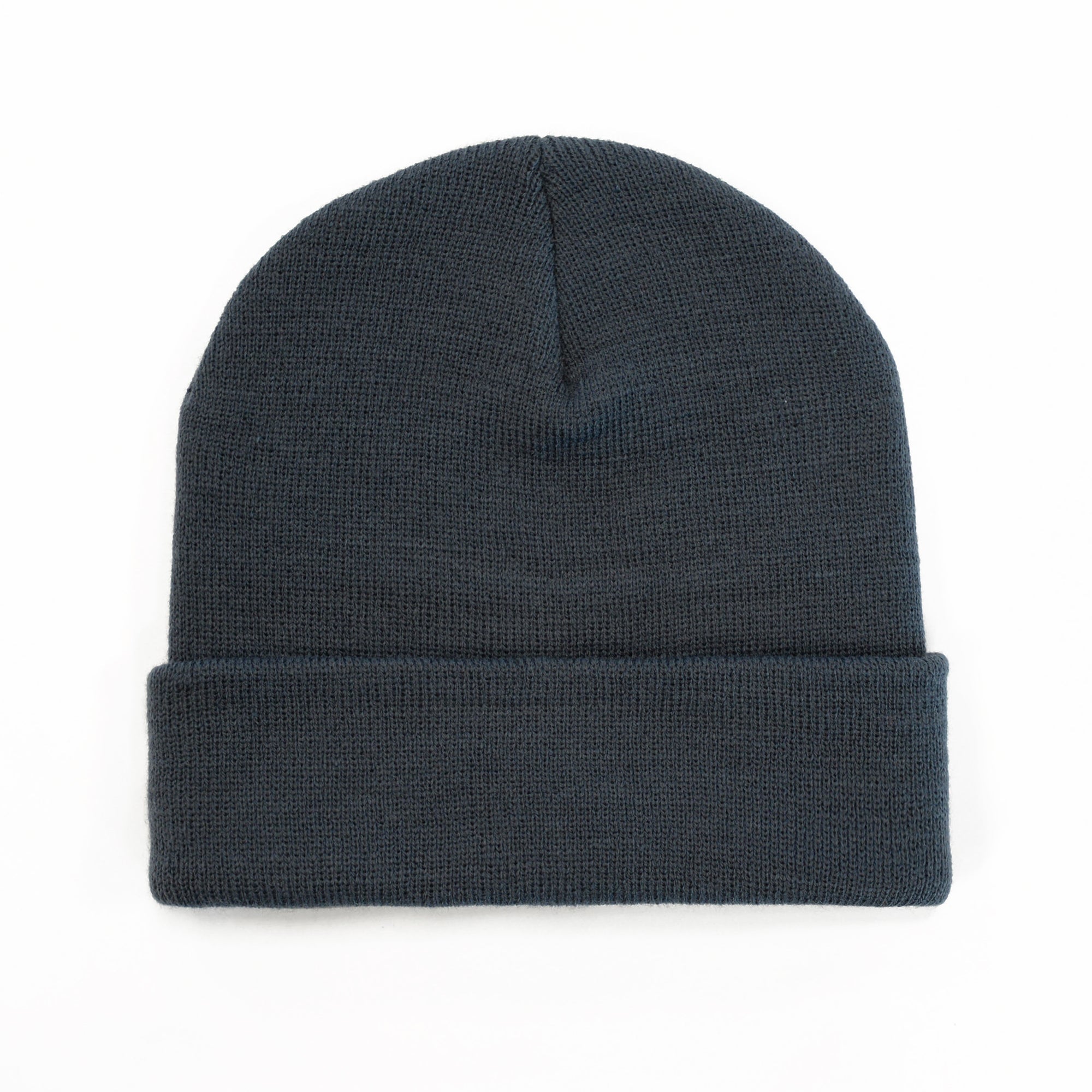 B001 Headwear24 Cuffed Recycled Polyester Knitted Beanie - Steel