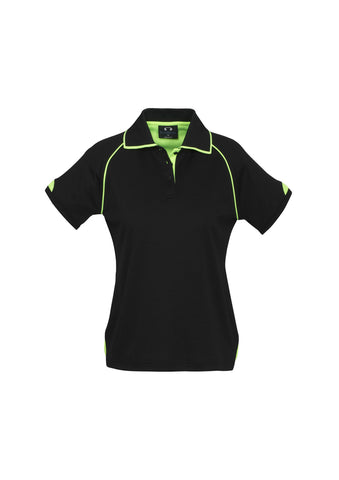 Womens Fusion Short Sleeve Polo-P29022-biz-collection