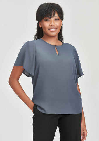 Womens Vienna Short Sleeve Blouse-RB261LS-biz-corporates