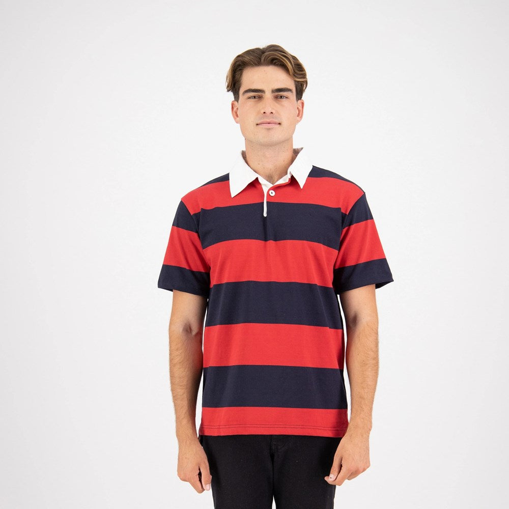 CLOKE - Short-Sleeved Striped Rugby Jersey - SS-RJS-40