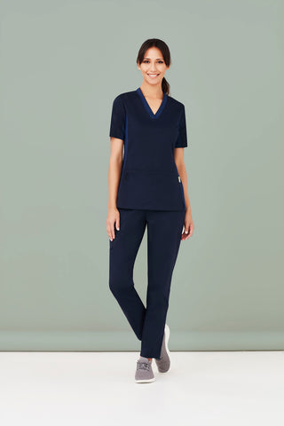 Womens Riley Stretch Scrub Top-CST043LS-biz-care