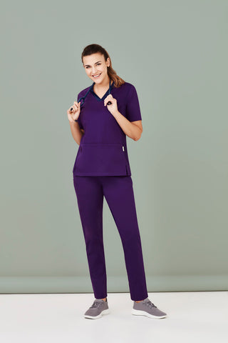 Womens Riley Stretch Scrub Top-CST043LS-biz-care