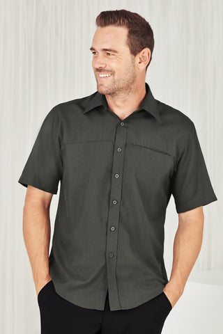 Oasis Mens Plain Short Sleeve Shirt-SH3603-biz-care