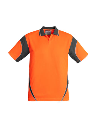 Mens Hi Vis Aztec Short Sleeve Polo-ZH248-syzmik