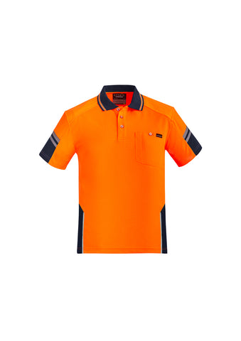 Mens Hi Vis Reinforced Squad Short Sleeve Polo-ZH465-syzmik