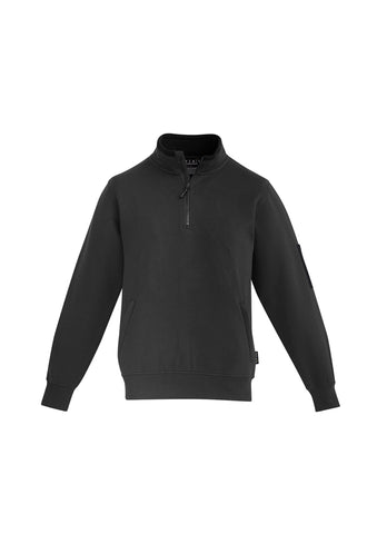 Unisex 1/4 Zip Brushed Fleece Pullover-ZT366-syzmik
