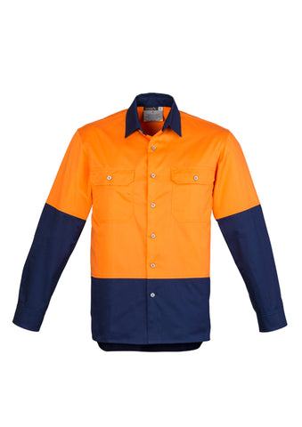 Mens Industrial Long Sleeve Shirt-ZW122-syzmik