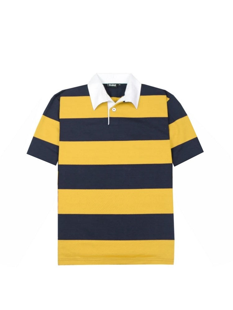 CLOKE - Short-Sleeved Striped Rugby Jersey - SS-RJS-14