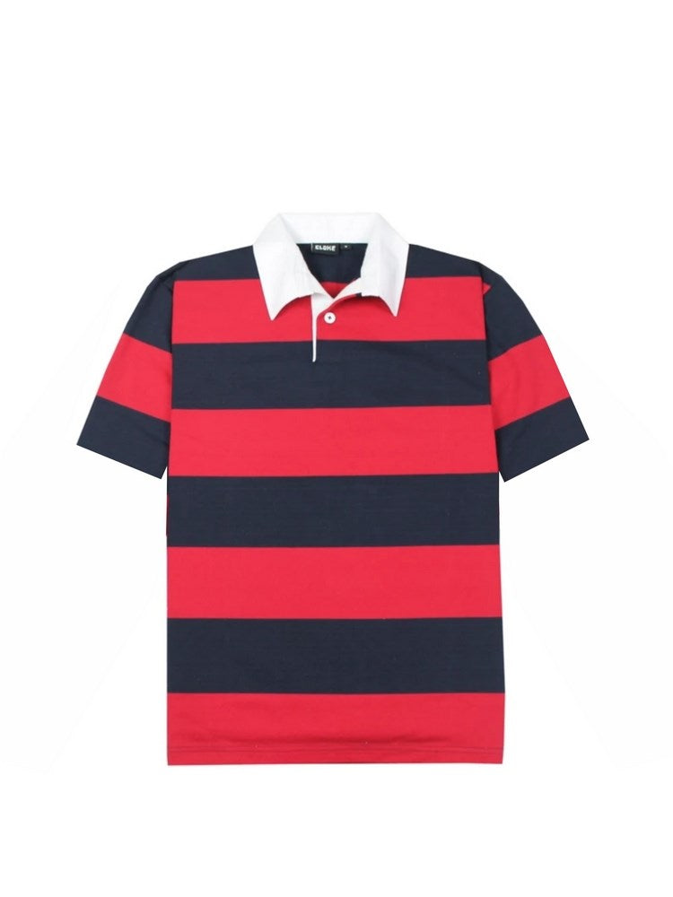 CLOKE - Short-Sleeved Striped Rugby Jersey - SS-RJS-21