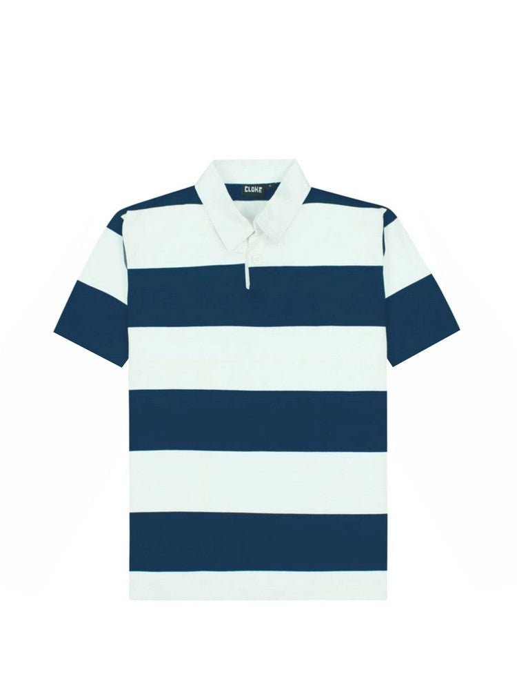 CLOKE - Short-Sleeved Striped Rugby Jersey - SS-RJS-0